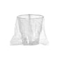 A transparent toothbrush glass from Duni GmbH (PS, individually wrapped for hygiene) sits centrally on a white background with a clear plastic bag - ideal for stylish organization in the bathroom.