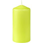 The Duni GmbH pillar candle (100 x 50 mm, approx. 20h) in light green with a white wick is depicted against a plain white background.