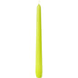 A tall, tapering green taper candle from Duni GmbH (approx. 7h, 250 x 22 mm) with a white wick stands upright against a white background.
