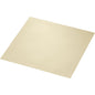 Depicted is a cream-colored Duni GmbH classic napkin 40 x 40 cm, 4-ply, embossed 1/4 fold paper napkin with a subtly textured edge on a white background.