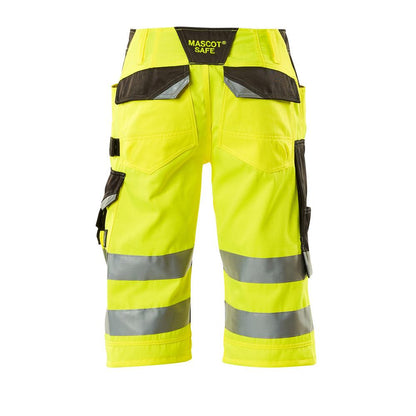 MASCOT® Luton three-quarter length trousers, hi-vis yellow/dark anthracite