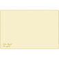 The Dunicel placemats (Vesca Norm) 33 x 48 cm Guten Appetit by Duni GmbH have an unprinted beige design with a thin brown border, rounded corners, and "Guten Appetit Bon appétit" in small brown letters at the bottom left - ideal for a stylishly set table.