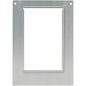 A rectangular metal frame for the cassette DF10/20 for cardboard box, rectangular, M, 900 ml from Duni GmbH features a large central cutout and four corner holes. The number 160051 is engraved at the bottom left, on a white background.