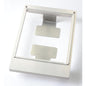 The Duni GmbH cassette DF10/20 for cardboard box is a rectangular metal frame (1200 ml, L) with two flat plates inside and small corner holes, perfect for compact storage, depicted on a white background.