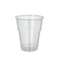 The PAPSTAR GmbH 70 cold drink cup, PLA "pure" crystal clear with foam rim, is an environmentally friendly cup ideal for serving cold drinks and is depicted here empty against a plain white background.