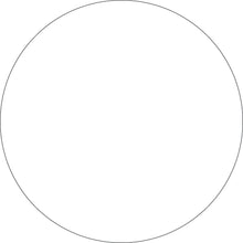 A thin black outline of a large, empty circle, centered on a white background - this is how the Dunilin coaster Ø 9 cm, white by Duni GmbH, presents itself, an elegant, unprinted white drink coaster to protect the table, available in a pack of 500.