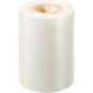A large roll of Duni GmbH PET sealing film Antifog PET film with a cardboard core, standing upright on a white background.