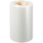 A large roll of Duni GmbH PET sealing film Antifog PET with a cardboard core stands upright on a white background.