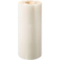 A large, upright standing roll of Duni GmbH PET sealing film Antifog PET with a cardboard core is presented against a white background.