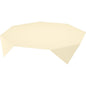 A flat, light beige, irregular polygonal shape with several straight edges - perfect as Duni GmbH Evolin tablecloth 110 x 110 cm disposable tablecloth for stylish table decoration.