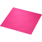 A Duni GmbH classic napkin 40 x 40 cm, 4-ply, embossed 1/4 fold napkin in bright pink lies flat on a white background, showing its textured edge and smooth center.
