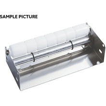 Pictured is a Duni GmbH nail roller DF15 (320x100x68, 1 piece) with white cylindrical rollers on a metal base against a white background. In the upper left corner appears "SAMPLE PICTURE".