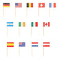 500 white deco-pickers from PAPSTAR GmbH, 8 cm long, are ideal for stylish presentations and eco-friendly events.