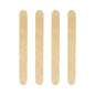 Four PAPSTAR wooden drink stirrers (15 cm) for Caipirinha cocktails are arranged vertically side by side on a white background.