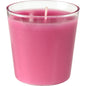 The refill Switch & Shine from Duni GmbH is a pink wax refill in a clear glass, with a centrally arranged white wick. The smooth wax offers about 30 hours of burn time and fills the 65 x 65 mm container for long-lasting enjoyment.