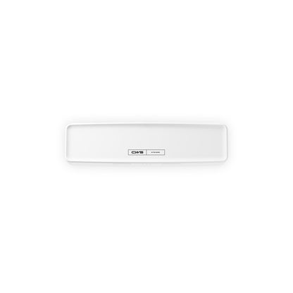 The CWS PureLine AirBar | Pack (1 piece) from CWS is a rectangular, white air purification device with rounded corners and a central logo label, photographed on a plain white background to highlight the hygienic indoor air function.