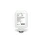 The CWS PureLine hand lotion 600 ml bottle from CWS has a white label with product details, ingredients, application instructions, and manufacturer information in black text. The bottle has a bottom dispenser nozzle. Contains panthenol and vitamin E for moisturizing care.