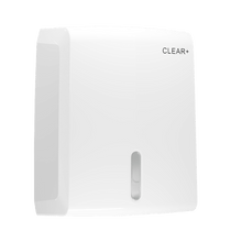 Clear+ Falthandtuchspender weiß