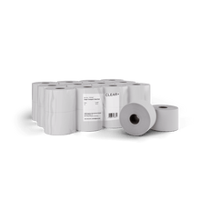 Clear+ Toilet Paper Compact Rolls, 2-Ply, 100 m
