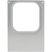 The DF10/20 cassette from Duni GmbH is a square metal frame with rounded edges, attached to a smooth rectangular plate with two holes - ideal for food storage and compatible with PP 1/6 GN trays 1000, 1600 ml.
