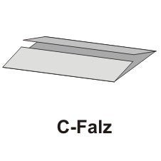 A diagram shows PAPSTAR C-fold paper towels (50x25 cm, natural, 1-ply), folded twice in the same direction into three equal parts, made from 100% recycled paper by PAPSTAR GmbH, with the inscription "C-fold" below.