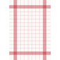 The Duni GmbH table napkins 38x54 cm, red - pack of 50 features a stylish red grid on white, ideal for events as napkins or elegant hand towel napkins to enhance your set table.