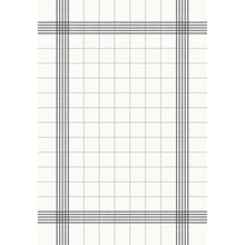 The Duni GmbH tablecloth 38x54 cm grey (pack of 50) has a white background with a grey grid and a thick border, perfect for table decoration. Thin lines form inner squares and provide subtle elegance in the catering sector.