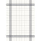 The Duni GmbH tablecloth 38x54 cm grey (pack of 50) has a white background with a grey grid and a thick border, perfect for table decoration. Thin lines form inner squares and provide subtle elegance in the catering sector.
