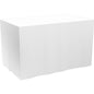 A roll of Evolin table skirting by Duni GmbH (72 cm x 4 m, cream-colored) is presented against a white background, with the neatly folded and pressed edges visible for an elegant table decoration.