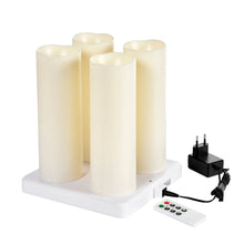 The LED pillar candle 220x75 mm from Duni GmbH emits warm white light, offers 200 hours of burn time, and comes as a single piece.