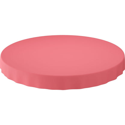 Pictured is a round, flat, pink object with a slightly wavy edge, resembling a Duni GmbH Evolin tablecloth Ø 180 cm round disposable tablecloth, against a white background.