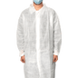 MaiMed-Coat V, visitor's coat made of fleece with 4 press studs, approx. 120cm