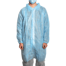 MaiMed-Coat V, visitor's coat made of fleece with 4 press studs, approx. 120cm