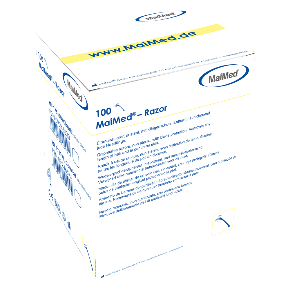 MaiMed - Razor Classic disposable razor, non-sterile, 100 pcs/box. | Box (100 pieces)