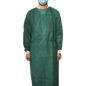 MaiMed-Coat Protect Comfort, protective gown made of fleece with cotton cuffs, d.-green, length 136cm, 10 pieces/pack. | Pack (10 pieces)