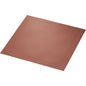 Depicted is a square, copper-colored Duni GmbH classic napkin (40 x 40 cm, 4-ply, embossed 1/4 fold) with a textured surface and firm edge on a white background.
