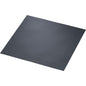 A dark gray, square mat (40 x 40 cm) with a textured surface and raised edge, depicted on white - reminiscent of the high-quality design of the classic napkins 40 x 40 cm, 4-ply, embossed 1/4 fold from Duni GmbH.