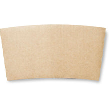 The brown cup sleeve "Duni GmbH" made of cardboard (35/47 cl, pack of 25 pieces) is shown against a white background. The textured sleeve fits the cup perfectly and is made of environmentally friendly material.