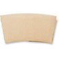 The cup sleeves 24 cl brown cardboard from Duni GmbH (pack of 25 pieces) made of brown cardboard are ideal for hot drinks and are shown against a white background.