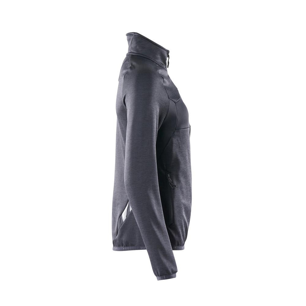 Fleece pullover with zip, women's microfleece jacket