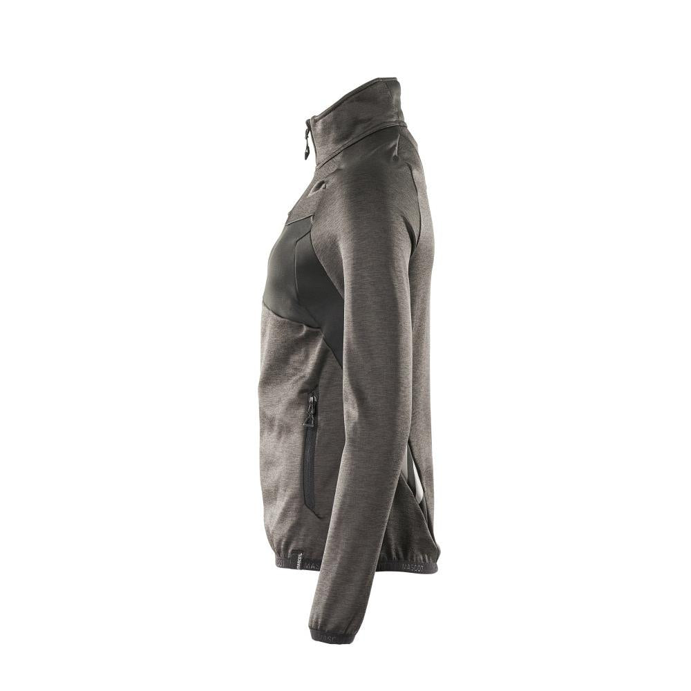 Fleece pullover with zip, women's microfleece jacket