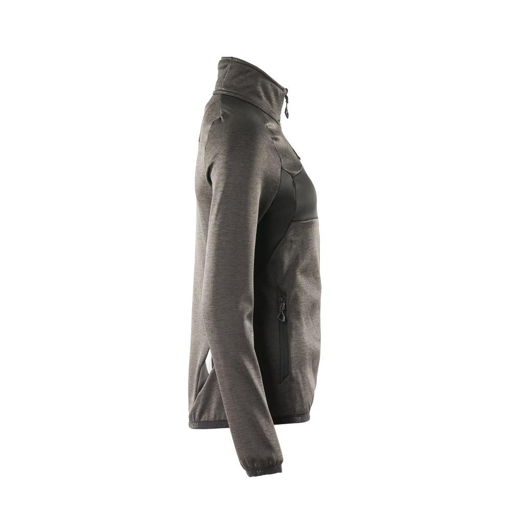 Fleece pullover with zip, women's microfleece jacket