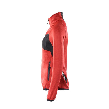 Fleece pullover with zip, women's microfleece jacket