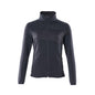 Knitted sweater with zipper, women's cardigan