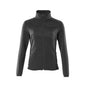 Knitted sweater with zipper, women's cardigan