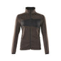 Knitted sweater with zipper, women's cardigan