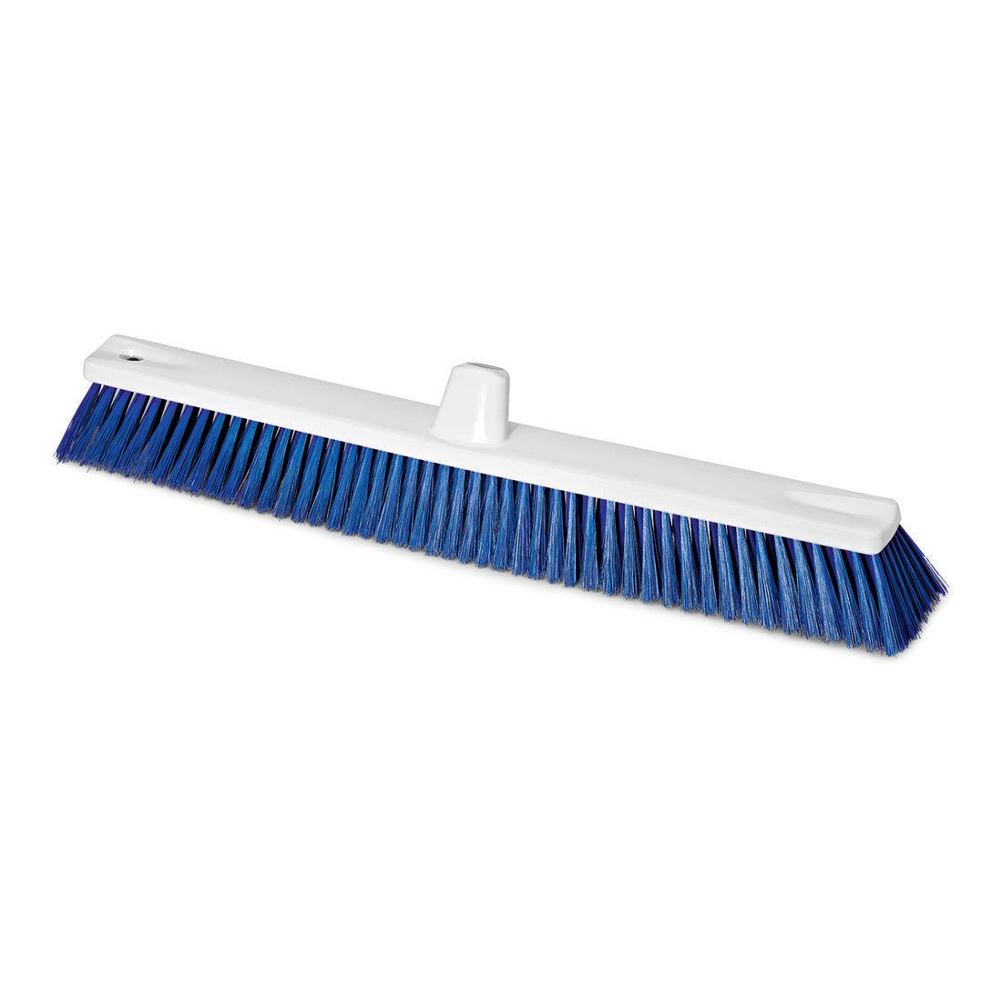 The Nölle Profi Brush HACCP large area broom features 0.25 mm soft bristles, a white plastic frame with a central fitting, and is manufactured by Nölle Profi Brush Bürsten- & Pinseltechnik e.K.