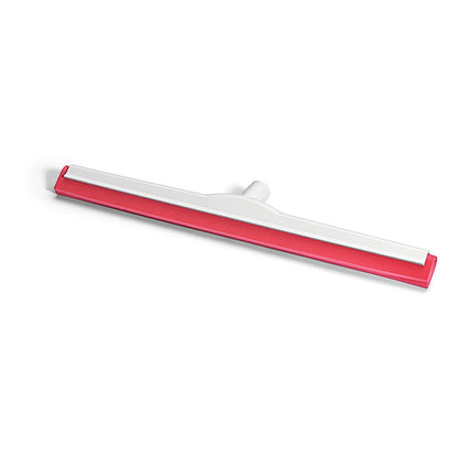 The Nölle Profi Brush HACCP water squeegee has a fiberglass-reinforced construction, hygiene rubber, a central handle attachment (German thread), and is in the colors red and white on a white background. Brand: Nölle Profi Brush Bürsten- & Pinseltechnik e.K.