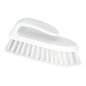 The Nölle Profi Brush HACCP washing brush with handle (18 cm, hard 0.5 mm bristles) by the brand Nölle Profi Brush Bürsten- & Pinseltechnik e.K. lies diagonally on a plain white background.