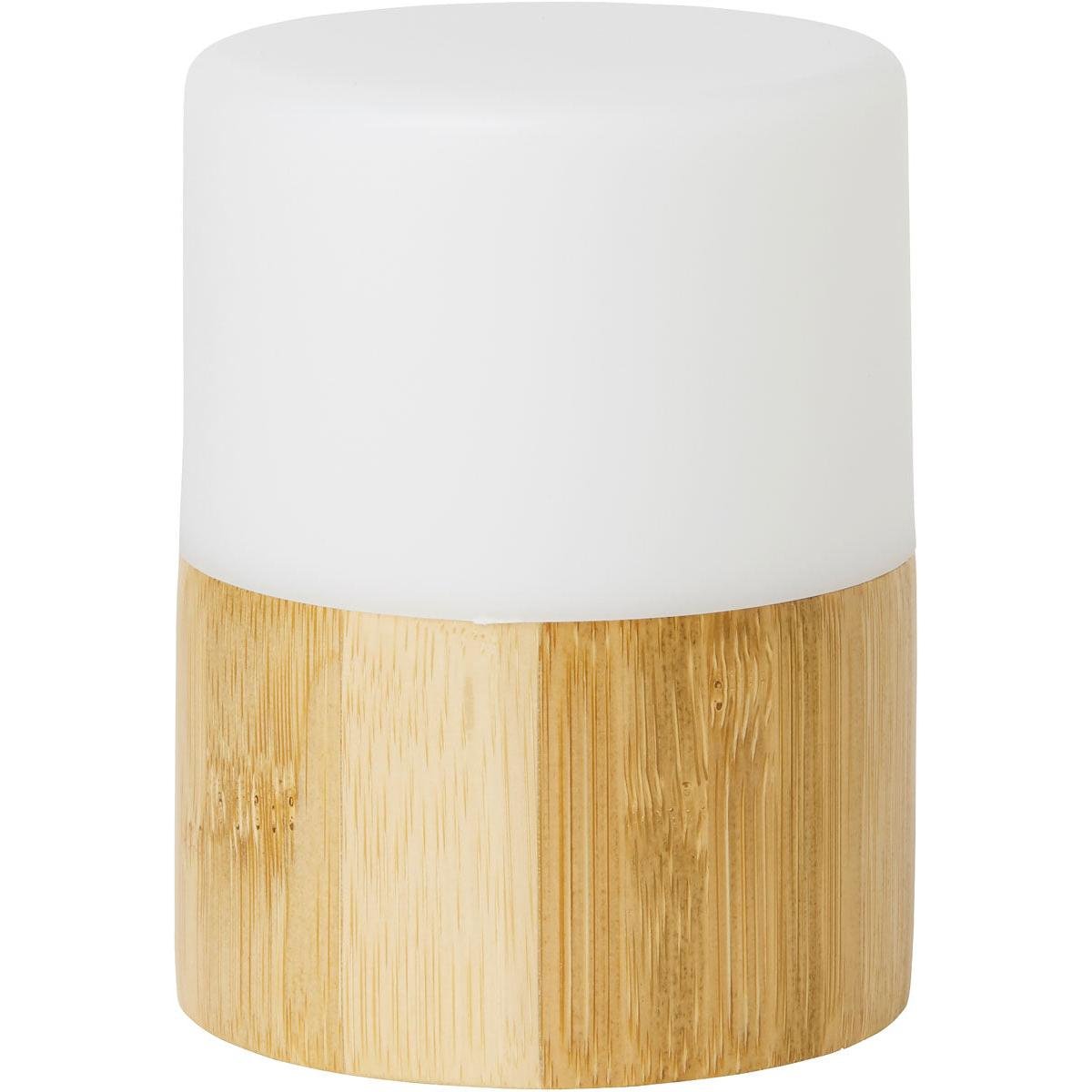The Duni GmbH LED candle holder made of bamboo (105x75 mm) combines modern design with sustainable lighting and bright light - a stylish accent for any home.